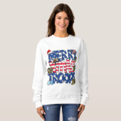 Frohe Weihnachtstruppen Sweatshirt T - Shirt (Vorne ganz)