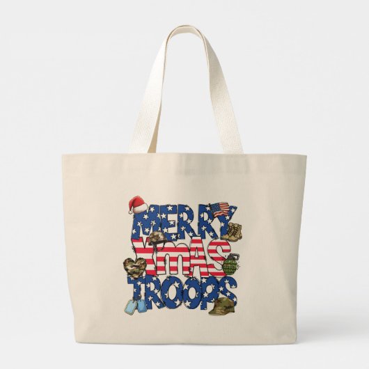 Frohe Weihnachtstruppen Tote Tasche (Rückseite)