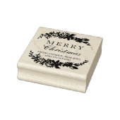 Frohe Weihnachtstypografie blattchic Winter Gummistempel (Stempel)