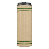 Frohe Weihnachtstypografie Blumenkranz mit Hirsch Thermosbecher (Rückseite)