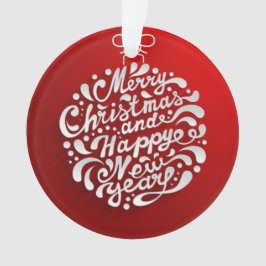 Frohe Weihnachtstypografie Design Ornament