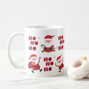 Frohe Weihnachtstypografie Kaffeemaschine Tasse