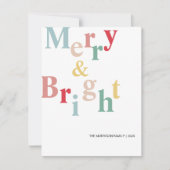 Frohe Weihnachtstypografie Moderne Feiertagskarte (Vorderseite)
