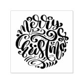 Frohe Weihnachtstypografie Permastempel (Design)