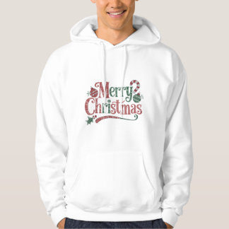 Frohe Weihnachtstypografie-T Hoodie