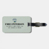 Frohe Weihnachtstypografie und Niedliche Weihnacht Gepäckanhänger (Rückseite horizontal)