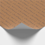 Frohe Weihnachtsverpackung Geschenkpapier (Ecke)