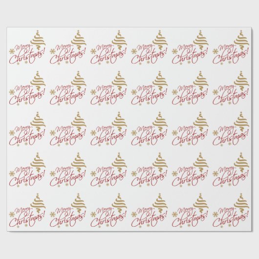 Frohe Weihnachtsverpackung Geschenkpapier (Flach)