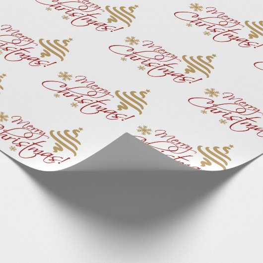 Frohe Weihnachtsverpackung Geschenkpapier (Ecke)