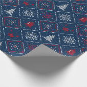 Frohe Weihnachtsverpackung Geschenkpapier (Ecke)