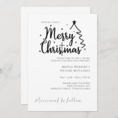 Frohe Weihnachtsvibes Mama christliche CrossWeddin Einladung (Vorne/Hinten)