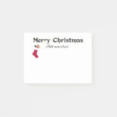 Frohe Weihnachtsvorlage Post-it Klebezettel (Vorderseite)