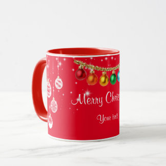 Frohe Weihnachtsvorlage Tasse