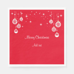 Frohe Weihnachtsvorlage, Zierdesign, Serviette