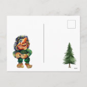 Frohe Weihnachtswache und Baumfreude Feiertagspostkarte (Rückseite)