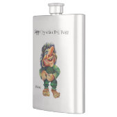 Frohe Weihnachtswache und Baumfreude Flachmann (Links)