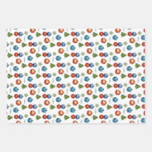 Frohe Weihnachtswache und Baumfreude Geschenkpapier Set (Vorderseite 3)