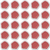 Frohe Weihnachtswachs-Siegel-Aufkleber Aufkleber (Vorderseite)