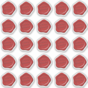 Frohe Weihnachtswachs-Siegel-Aufkleber Aufkleber