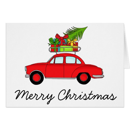 Frohe Weihnachtswagen (Vorderseite (Horizontal))