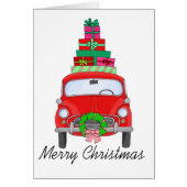 Frohe Weihnachtswagen mit Geschenken (Vorne)