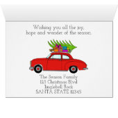 Frohe Weihnachtswagen mit Geschenken (Innenansicht Horizontal (Unten))