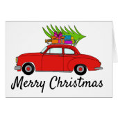 Frohe Weihnachtswagen mit Geschenken (Vorderseite (Horizontal))