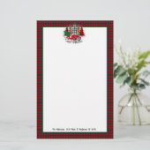 Frohe Weihnachtswagen und Bäume Briefpapier (Stehend Vorderseite)