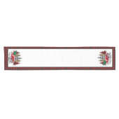 Frohe Weihnachtswagen und Bäume Kurzer Tischläufer (Horizontal)