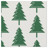 Frohe Weihnachtswald-Waldmuster Stoff (Nahaufnahme)