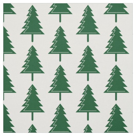 Frohe Weihnachtswald-Waldmuster Stoff (Muster)