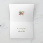 Frohe Weihnachtswaldtiere Karte (Innenseite)