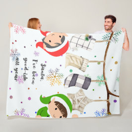 Frohe Weihnachtswärme Blanket Fleecedecke
