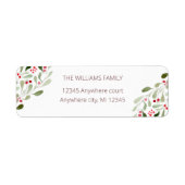 Frohe Weihnachtswasserfarbe, heilige Rücksendeadre (Vorne)