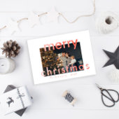 Frohe Weihnachtswasserfarbe Magnetkarte