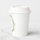 Frohe Weihnachtswasserfarbe Pappbecher (Links)