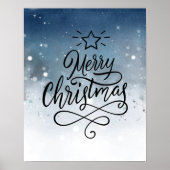 Frohe Weihnachtswasserfarbe Poster (Vorne)