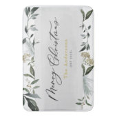 Frohe Weihnachtswasserfarbe Weihnachten Badematte (Vorderseite Vertikal)