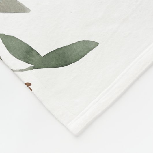 Frohe Weihnachtswasserfarbe Weihnachten Fleecedecke (Ecke)