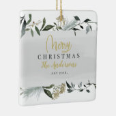 Frohe Weihnachtswasserfarbe Weihnachten Keramikornament (Rechts)