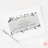 Frohe Weihnachtswasserfarbe Weihnachten Rechteckiger Aufkleber (Umschlag)