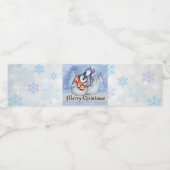 Frohe Weihnachtswasserflaschen Etiketten (Einzelnes Label)