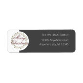 Frohe Weihnachtswasserkranz schwarze Rückkehr (Vorne)