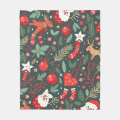 Frohe Weihnachtsweihe Fleecedecke (Vorderseite)