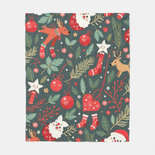 Frohe Weihnachtsweihe Fleecedecke