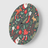 Frohe Weihnachtsweihe Große Wanduhr (Winkel)