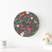 Frohe Weihnachtsweihe Große Wanduhr (Zuhause)