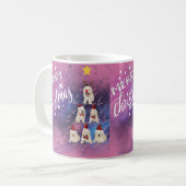 Frohe Weihnachtsweihe Kaffeetasse (Vorderseite Links)