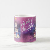 Frohe Weihnachtsweihe Kaffeetasse (Mittel)