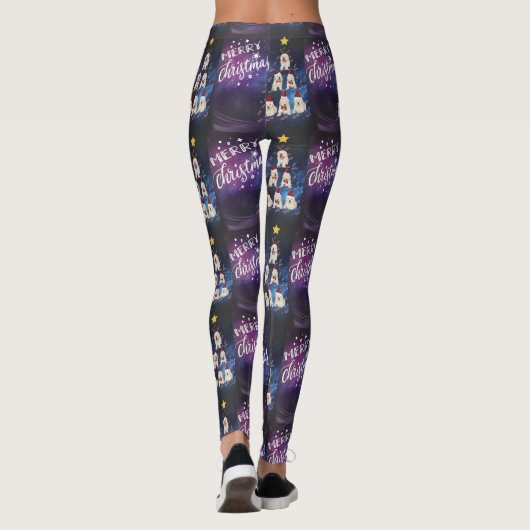 Frohe Weihnachtsweihe Leggings (Rückseite)